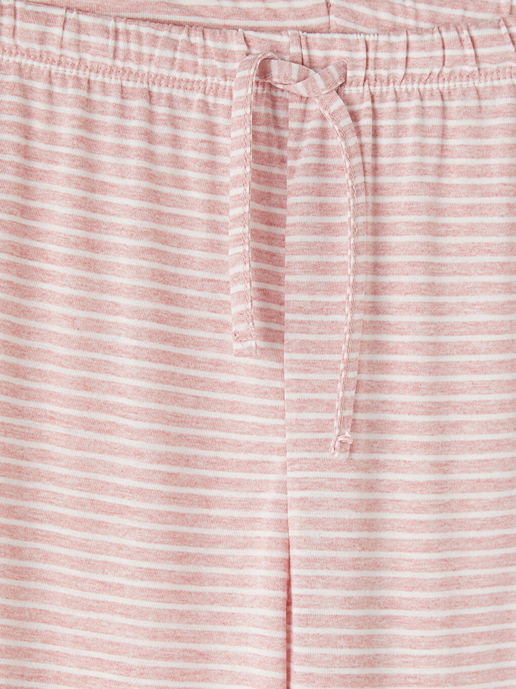 Pembe Bisiklet Yaka Baskılı Kadın Kaprili Pijama Takımı-5