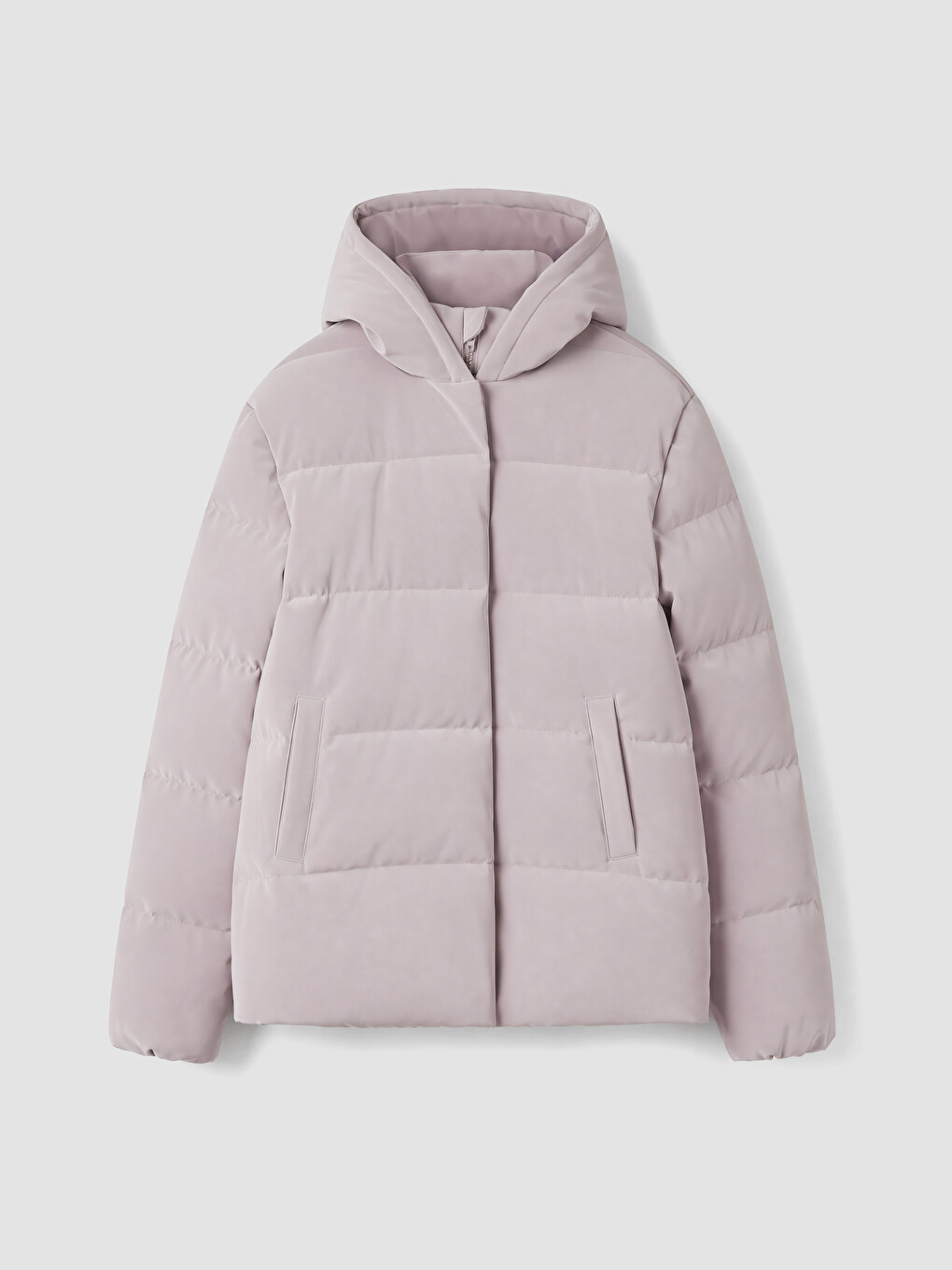 Pembe Apüşonlu Kız Çocuk Şişme Mont