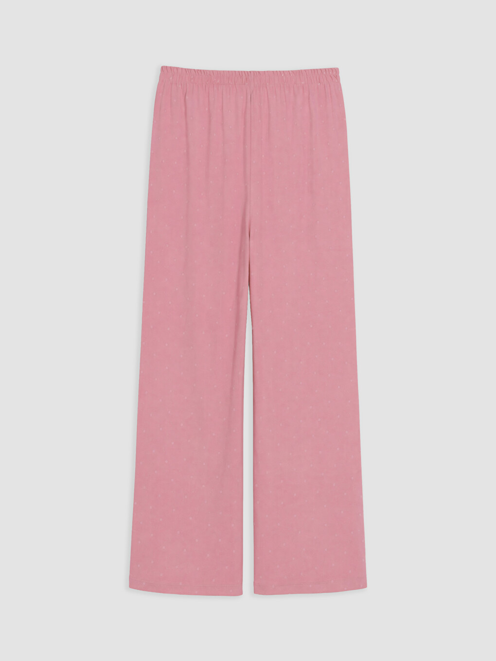 Pembe Bisiklet Yaka Baskılı Kadın Pijama Takımı-8