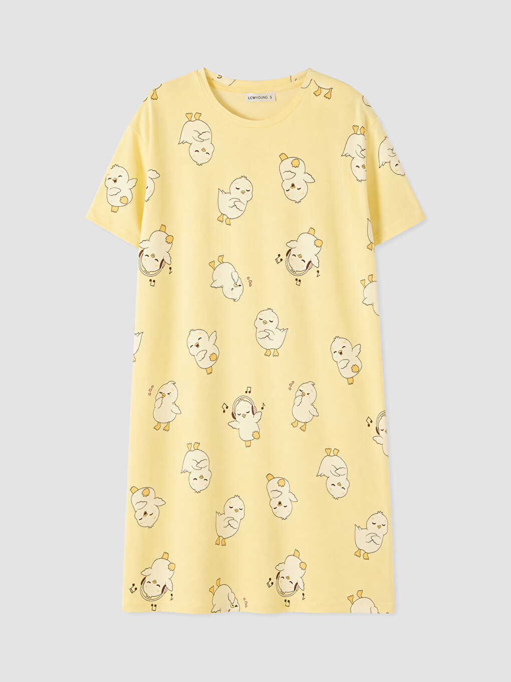Woman Yellow Nightdress