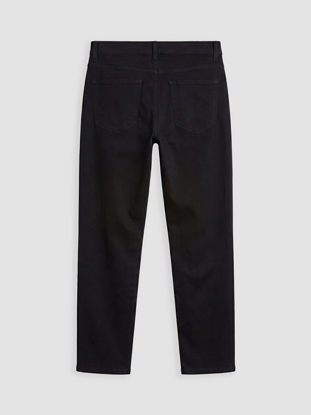 Siyah Regular Fit Gabardin Erkek Chino Pantolon-1
