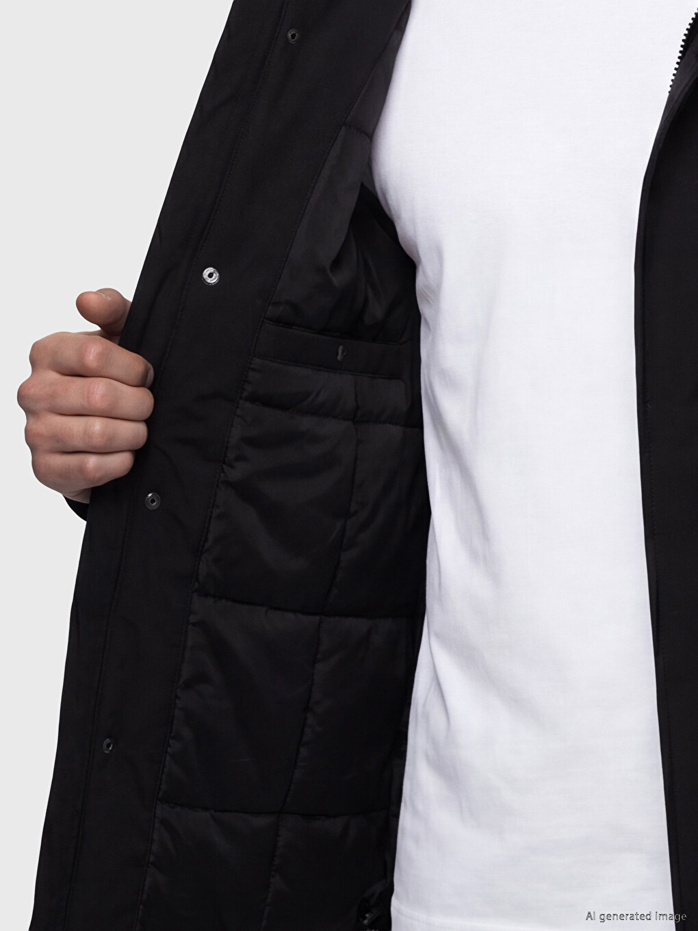 Standard Fit Hooded Men's Puffer Coat-2
