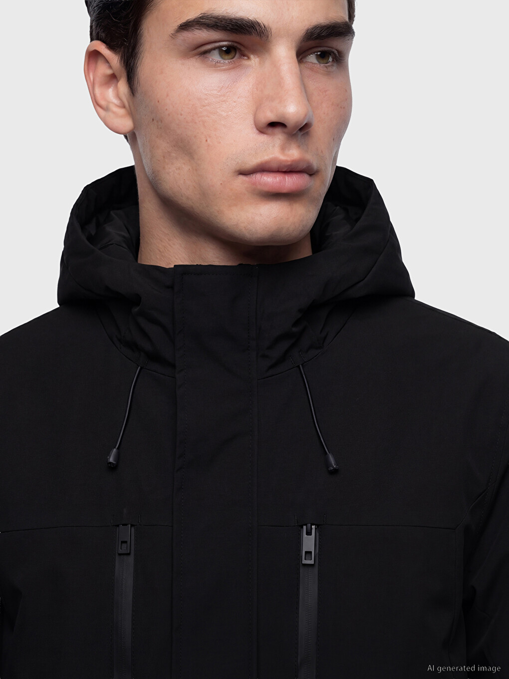 Standard Fit Hooded Men's Puffer Coat-3