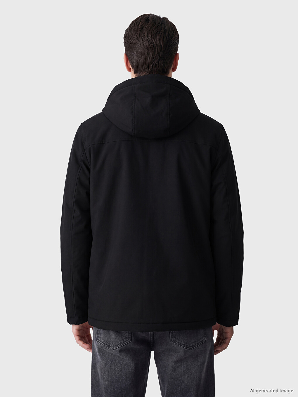 Standard Fit Hooded Men's Puffer Coat-4