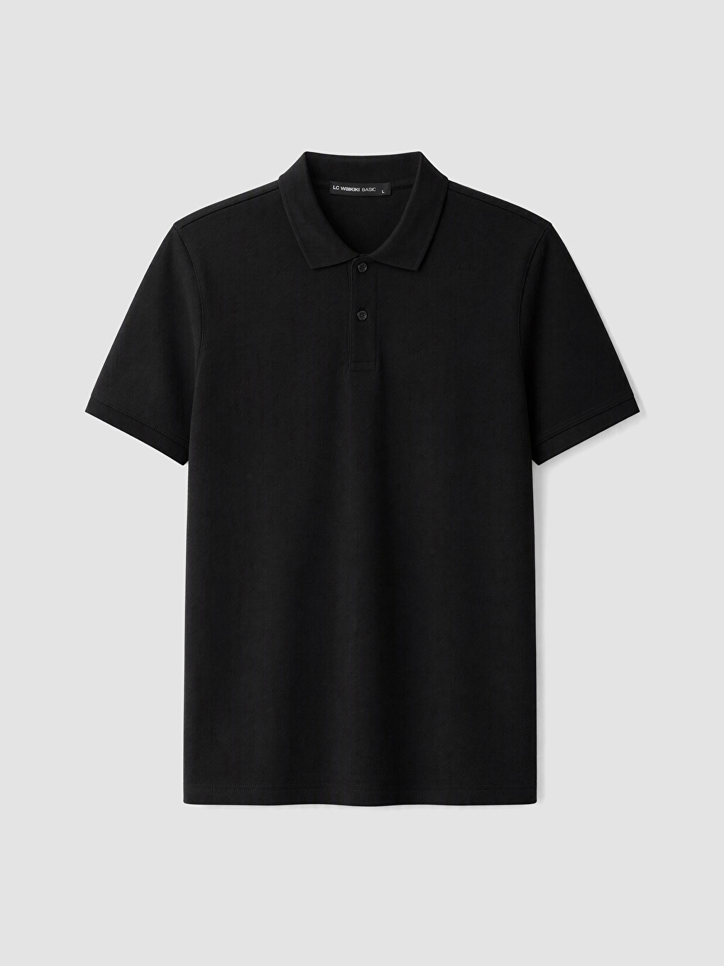 Polo Collar Pique Men's T-shirt-3