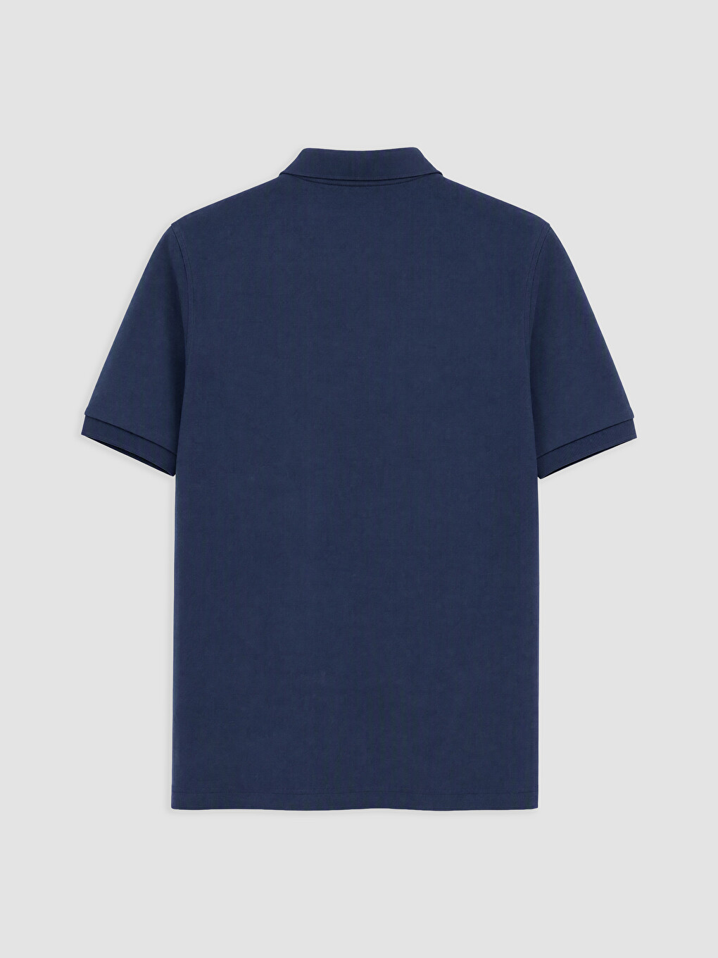 Regular Fit Polo Collar Textured Men's T-shirt-4