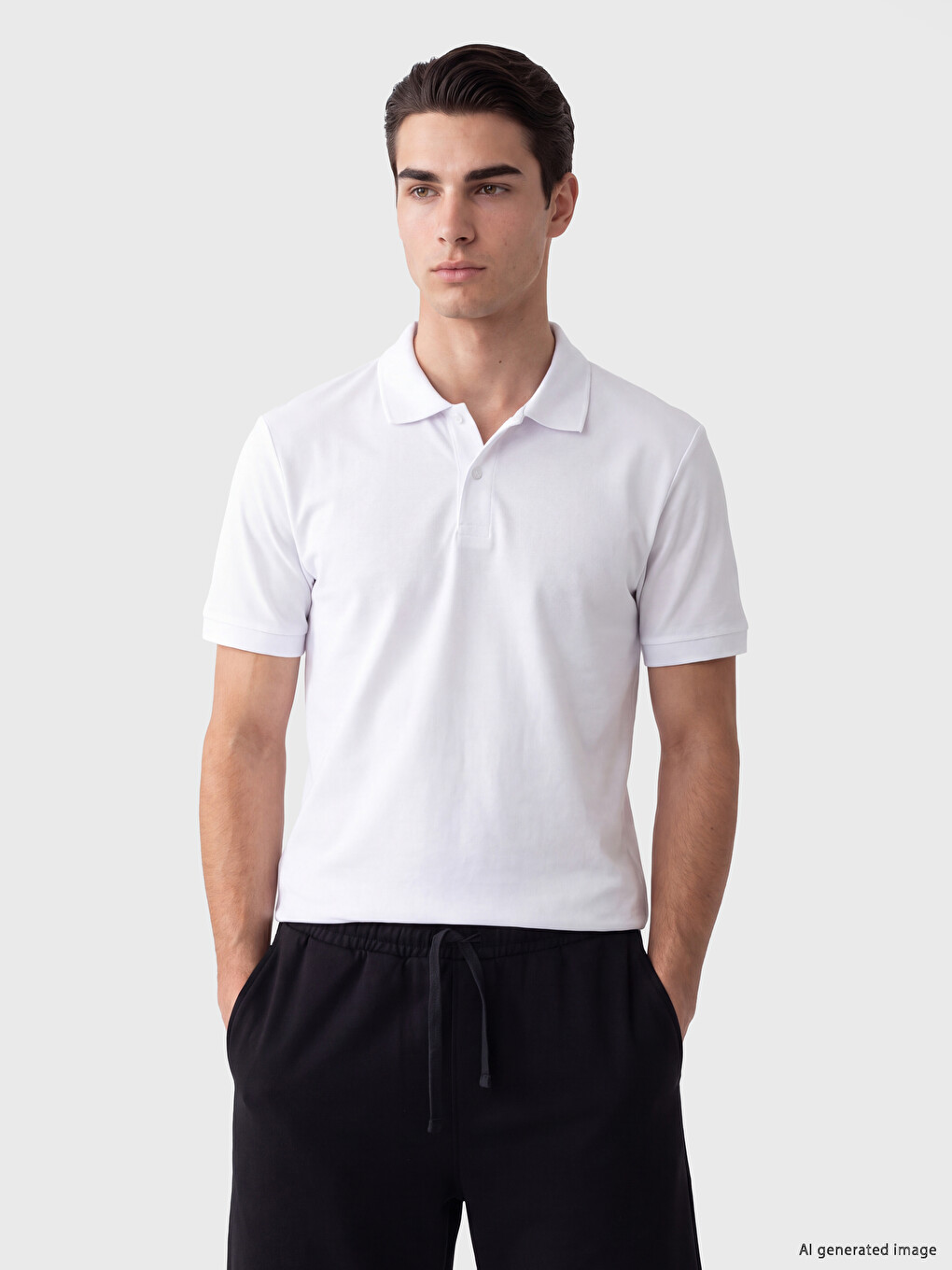 Tricou Bărbați Regular Fit Cu Guler Polo Texturat