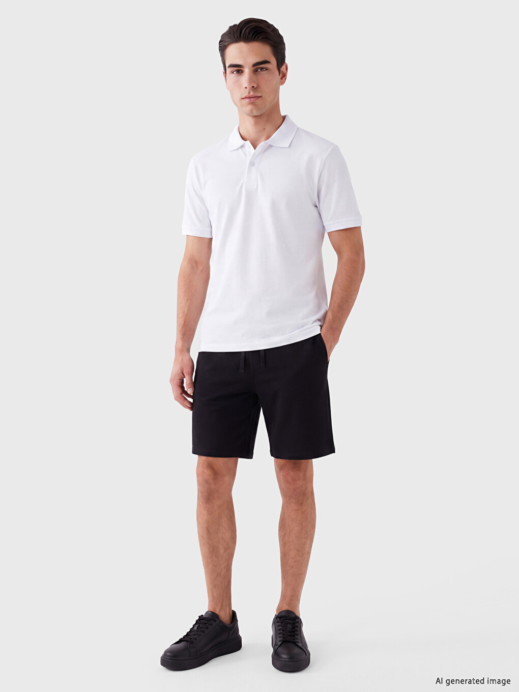 Tricou Bărbați Regular Fit Cu Guler Polo Texturat-1