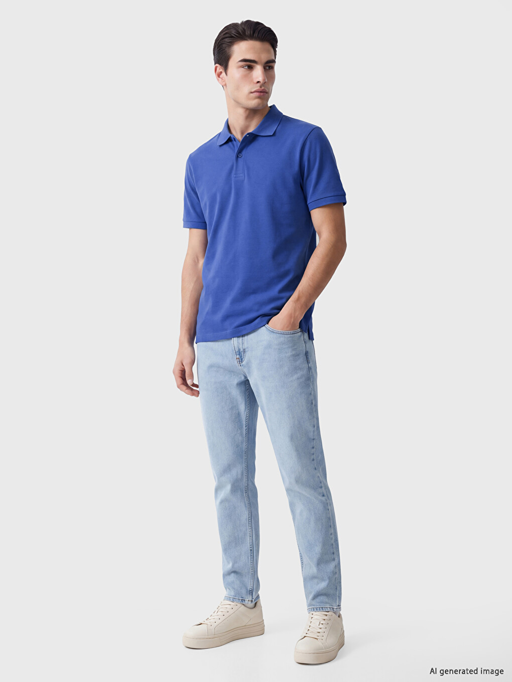 Tricou Bărbați Regular Fit Cu Guler Polo Texturat-1
