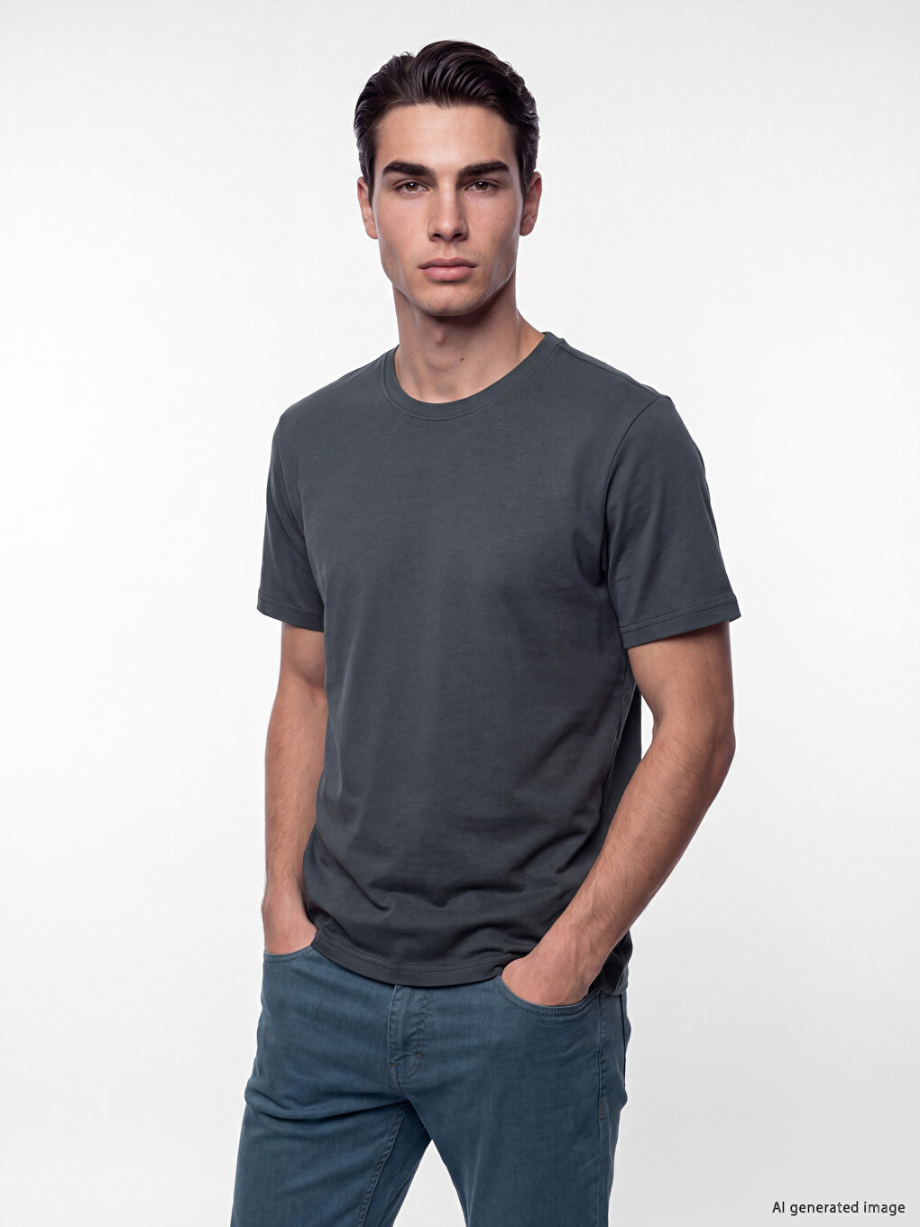 Crew Neck Jersey Men's T-shirt