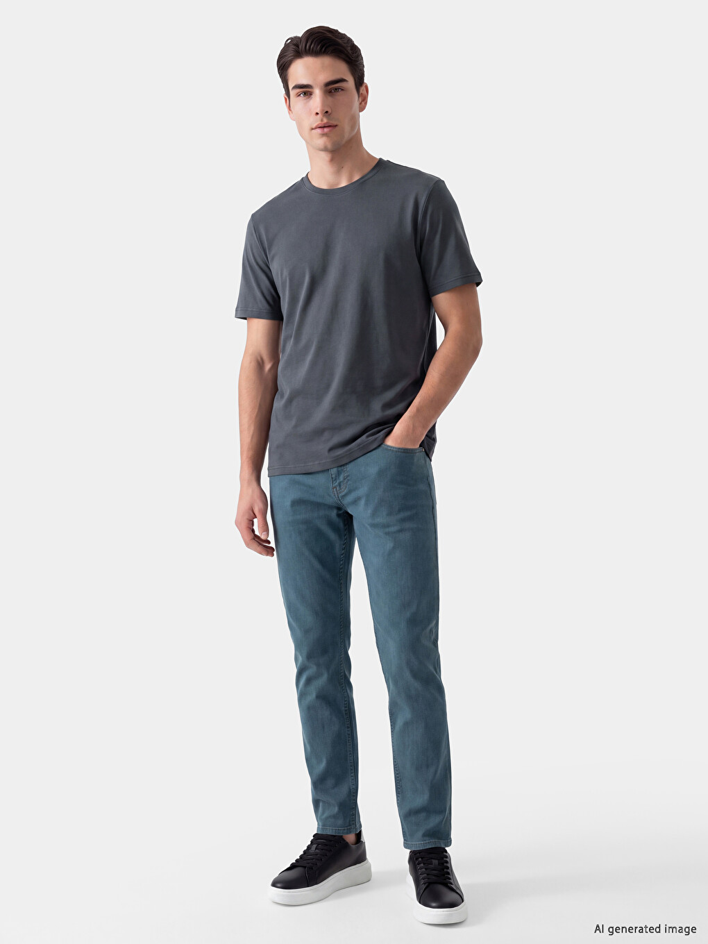 Crew Neck Jersey Men's T-shirt-1