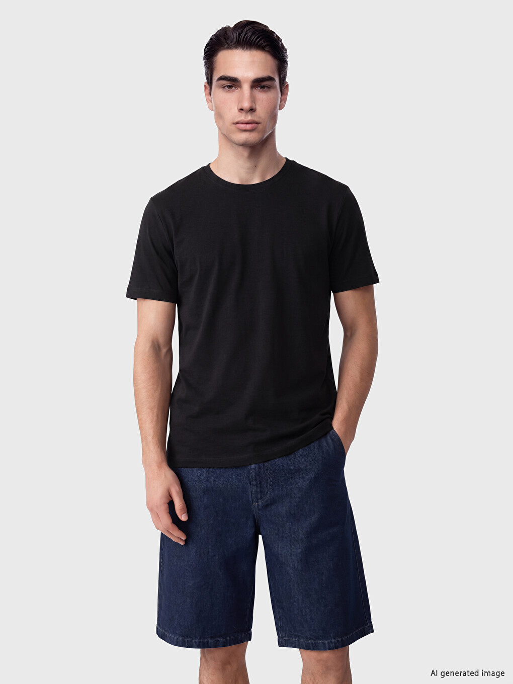 تي شيرت قماش رقيق Regular Fit /03-1