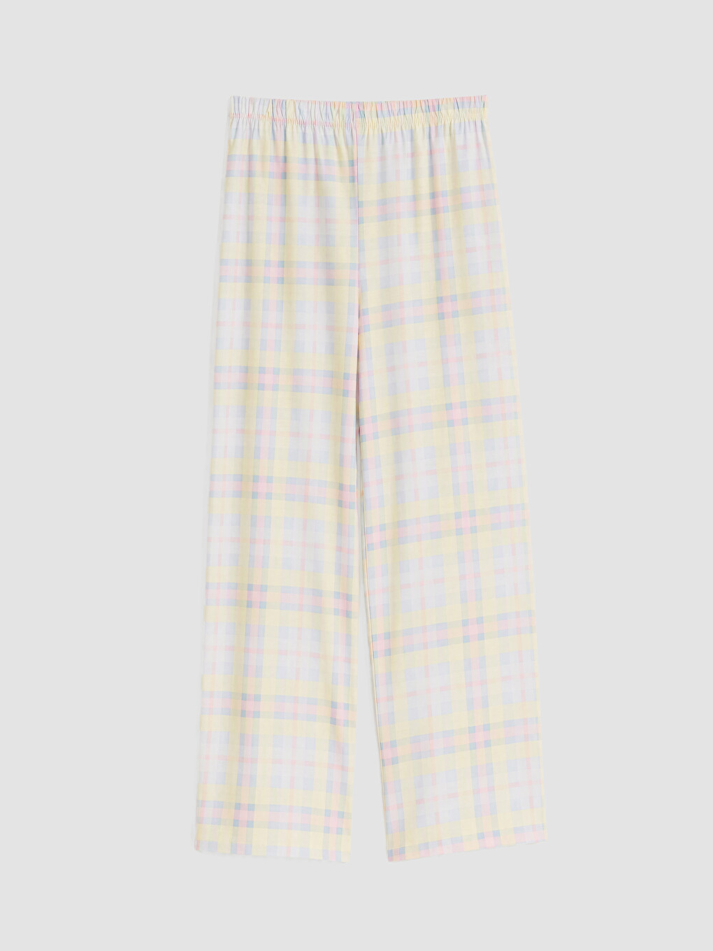 Shirt Collar Plaid Women's Pyjamas Set-4