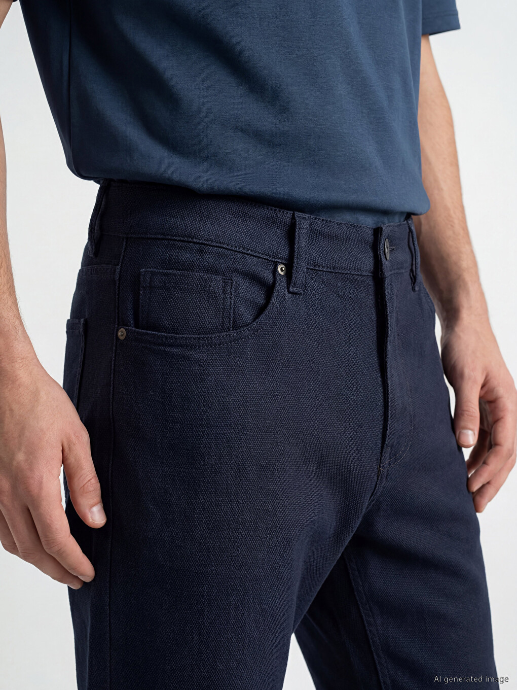 Regular Fit Men's Chino Trousers-2