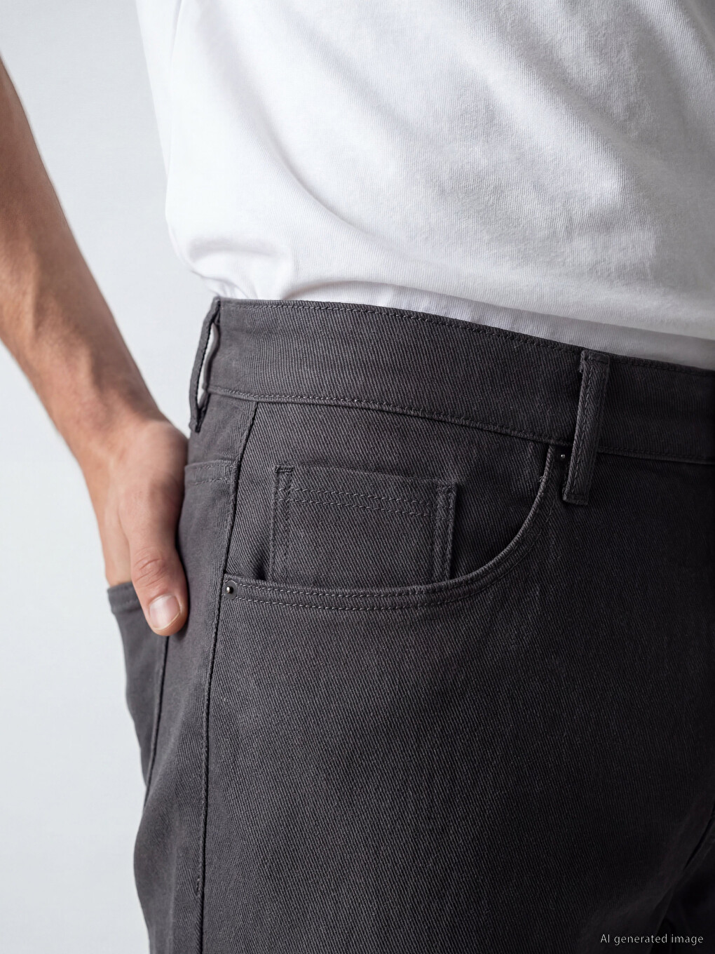 Regular Fit Men's Chino Trousers-2