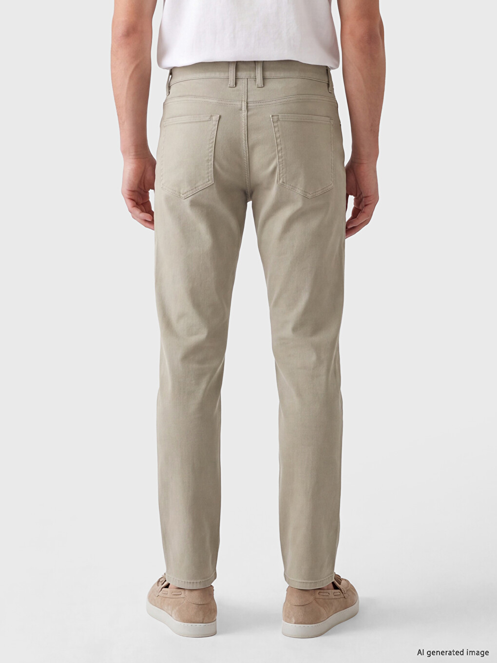 Regular Fit Muške Chino Pantalone-2