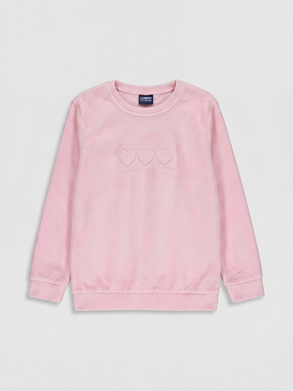 Desenli Kadife Kız Çocuk Pijama Takımı-1