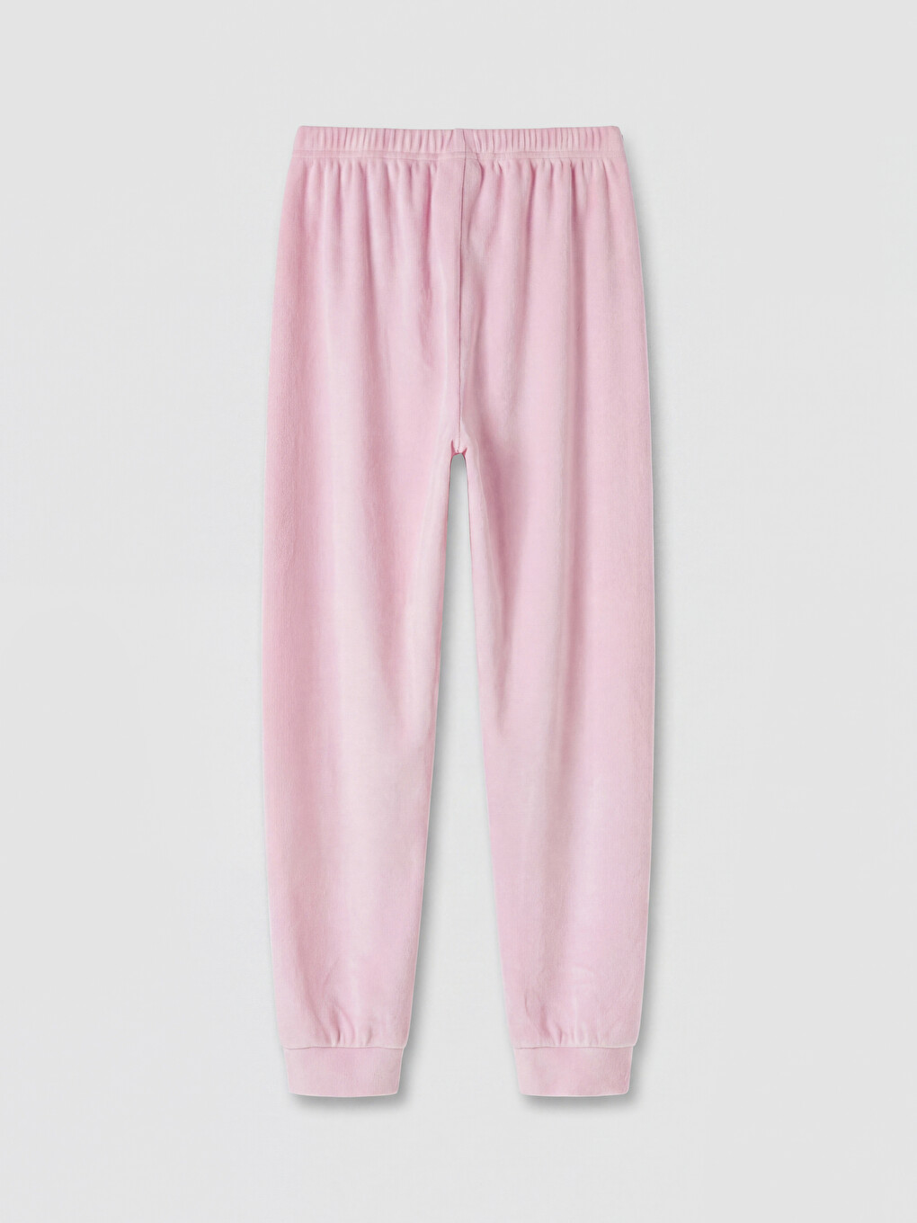 Desenli Kadife Kız Çocuk Pijama Takımı-5
