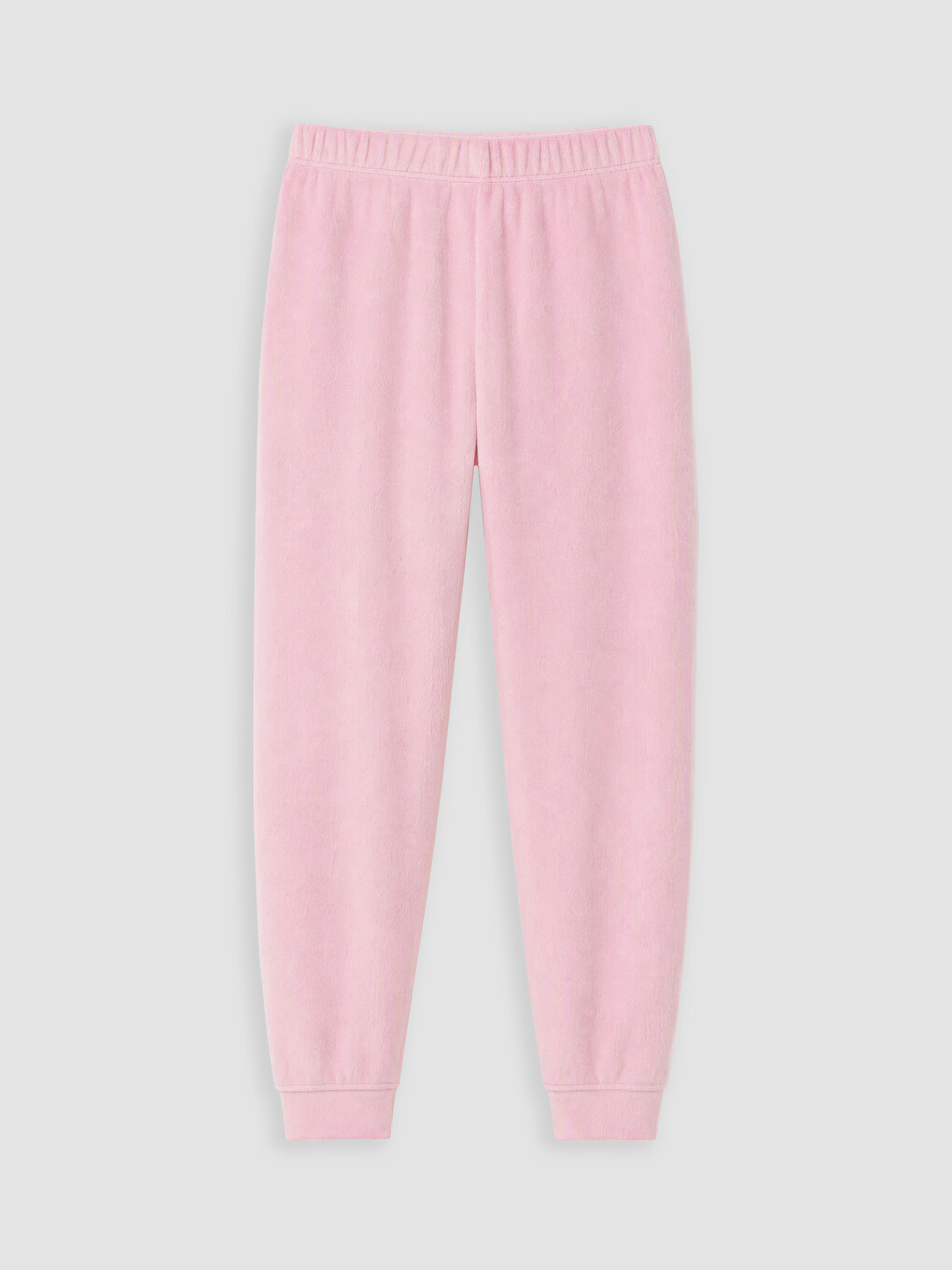 Pembe Desenli Kadife Kız Çocuk Pijama Takımı-4
