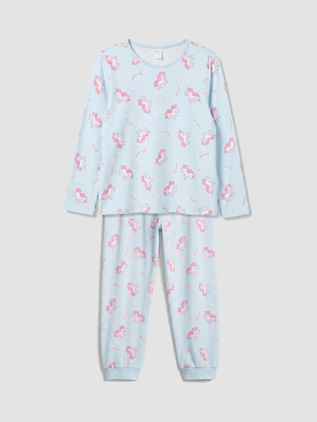 Langarm Gemustertes Mädchen Pyjama-set