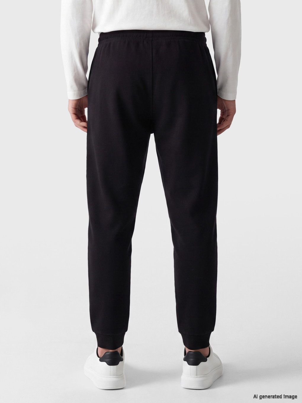 Siyah Regular Fit Erkek Jogger Eşofman Altı-2