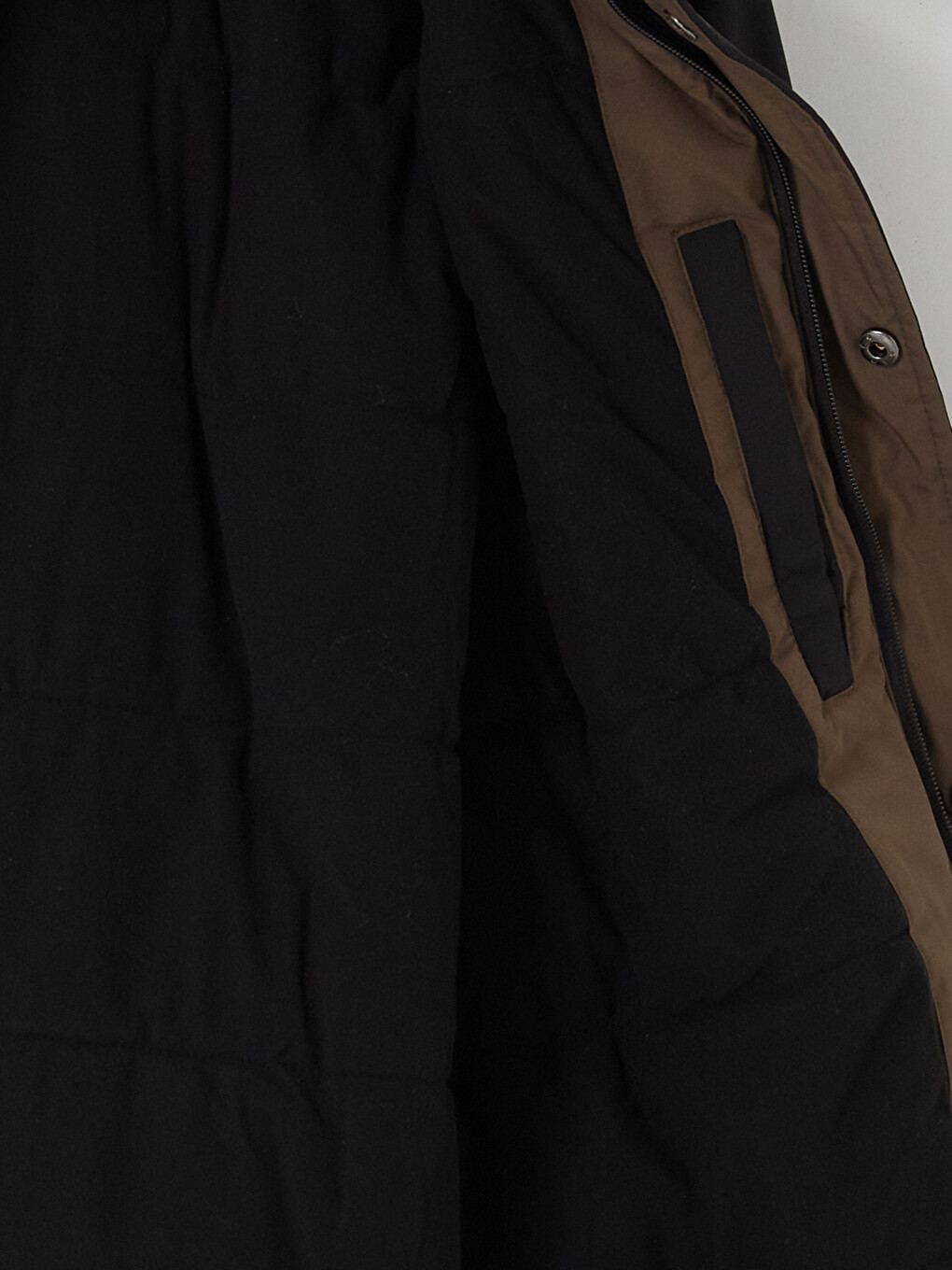 Siyah Regular Fit Kapüşonlu Erkek Şişme Mont-4
