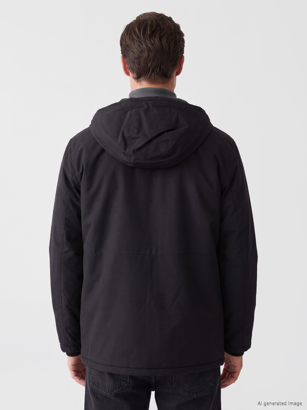 Regular Fit Hooded Men's Puffer Coat-3