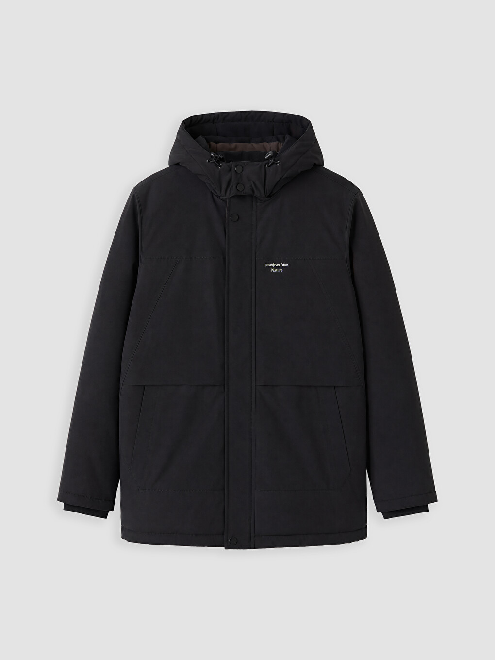 Regular Fit Hooded Men's Puffer Coat-3