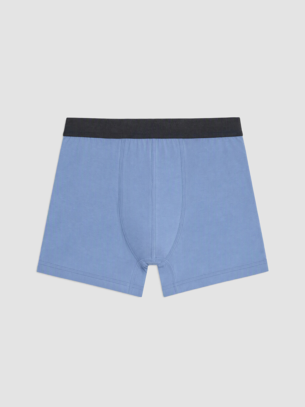 Mavi Pamuklu Esnek Erkek Boxer 3'lü Paket-3