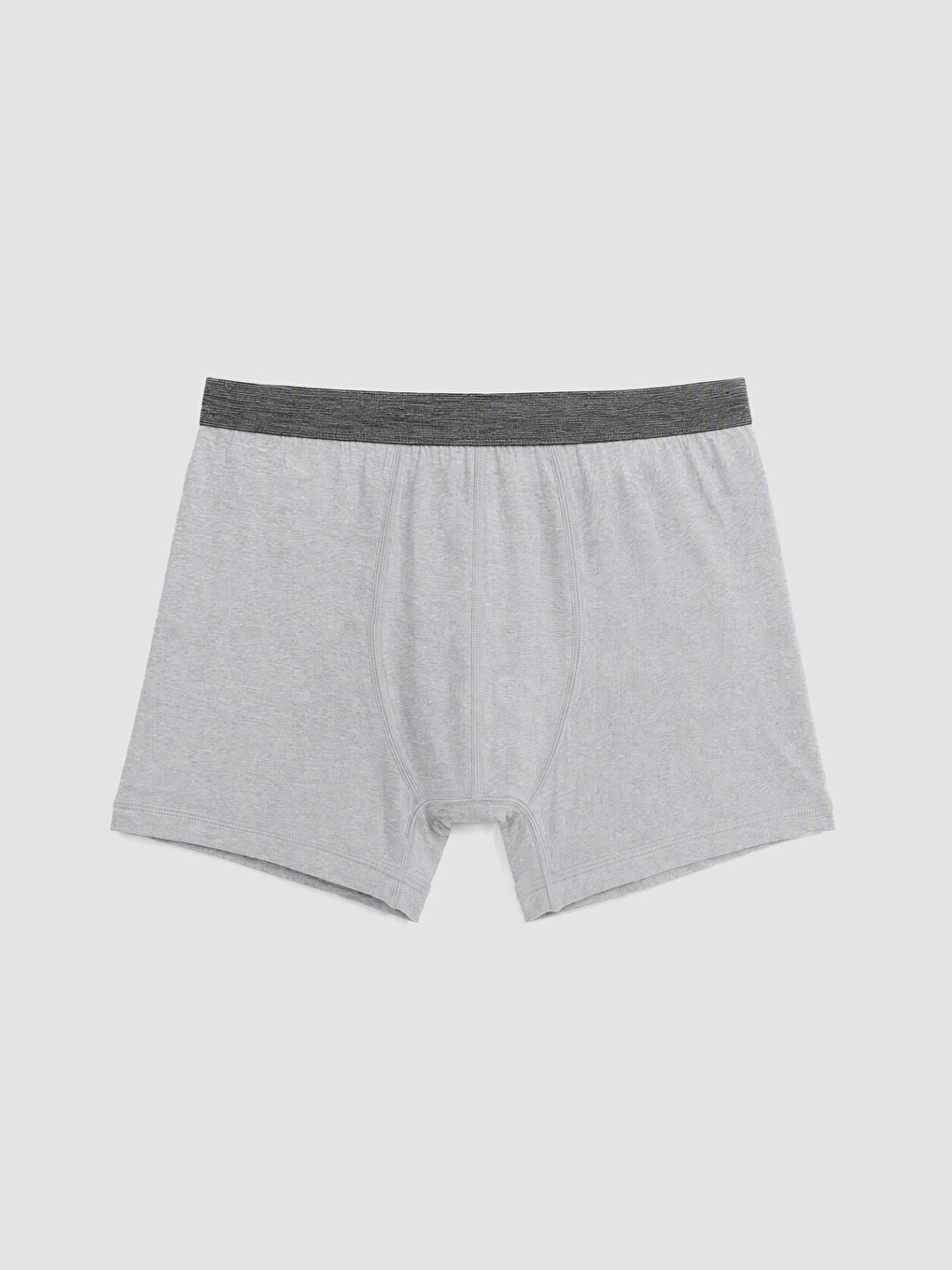 Antrasit Pamuklu Esnek Erkek Boxer 3'lü Paket-1