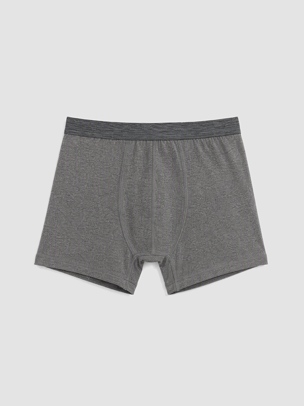 Antrasit Pamuklu Esnek Erkek Boxer 3'lü Paket-2