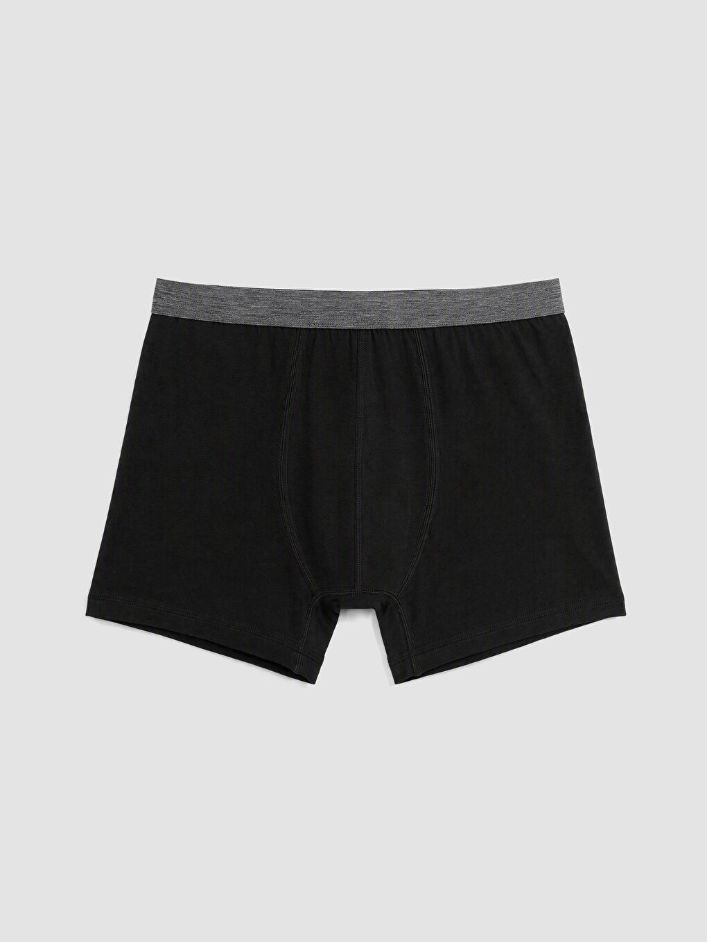Antrasit Pamuklu Esnek Erkek Boxer 3'lü Paket-3