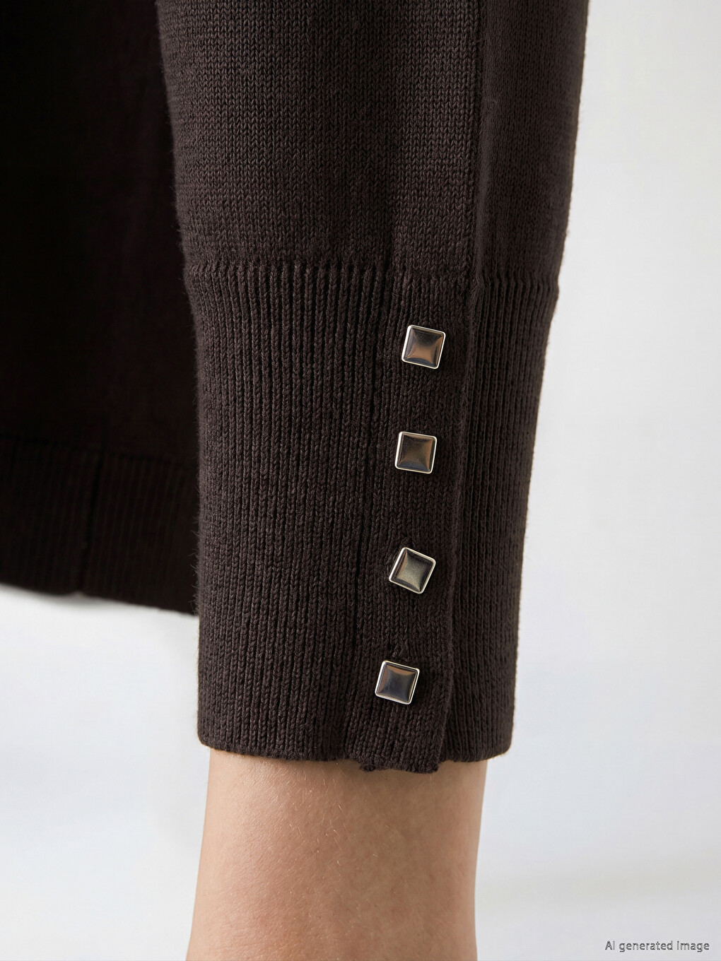 Crew Neck Women's Knitwear Sweater-2