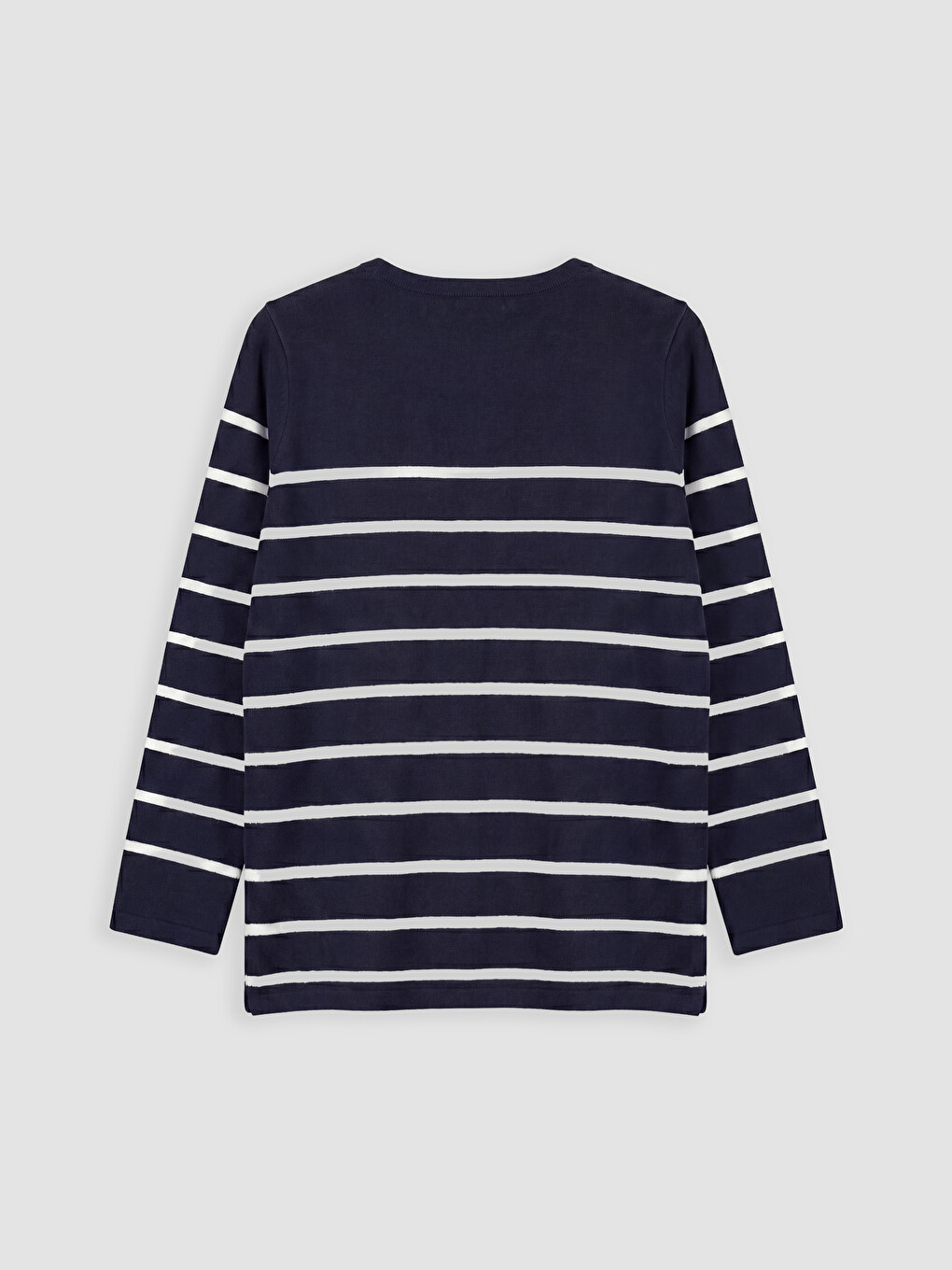 Gestreifter Damen-strickpullover Mit Rundhalsausschnitt-5