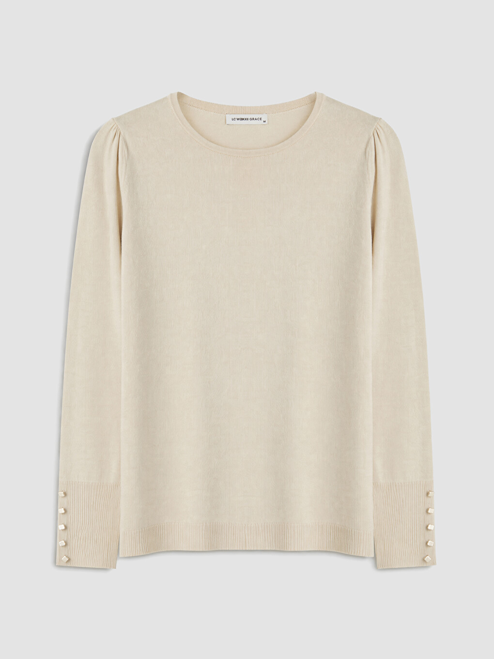 Pull-over En Maille Pour Femme À Col Rond-4