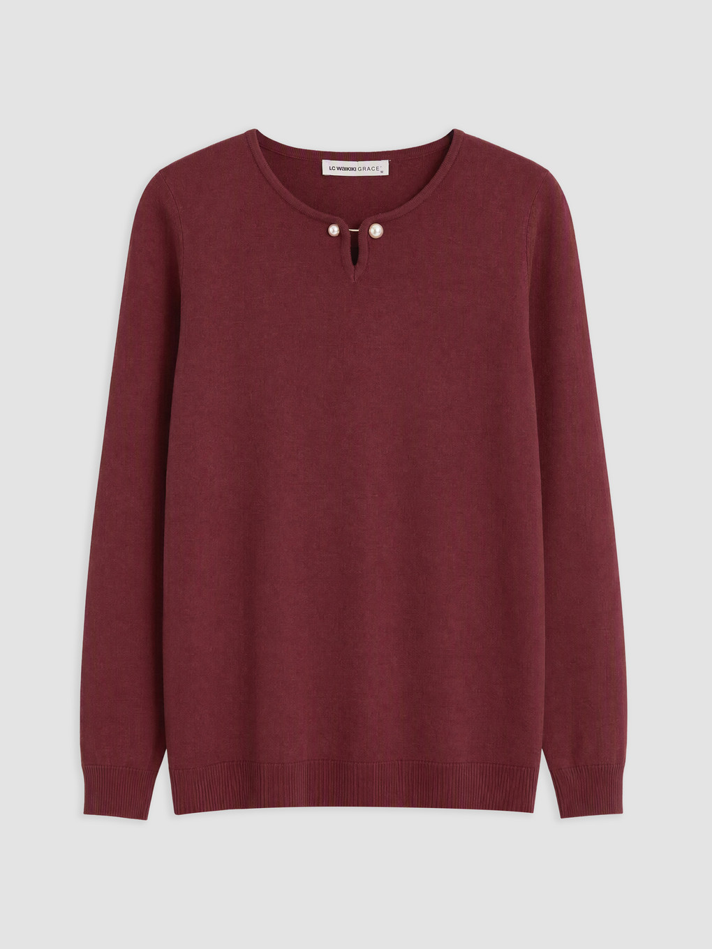 Woman Bordeaux Sweater-4