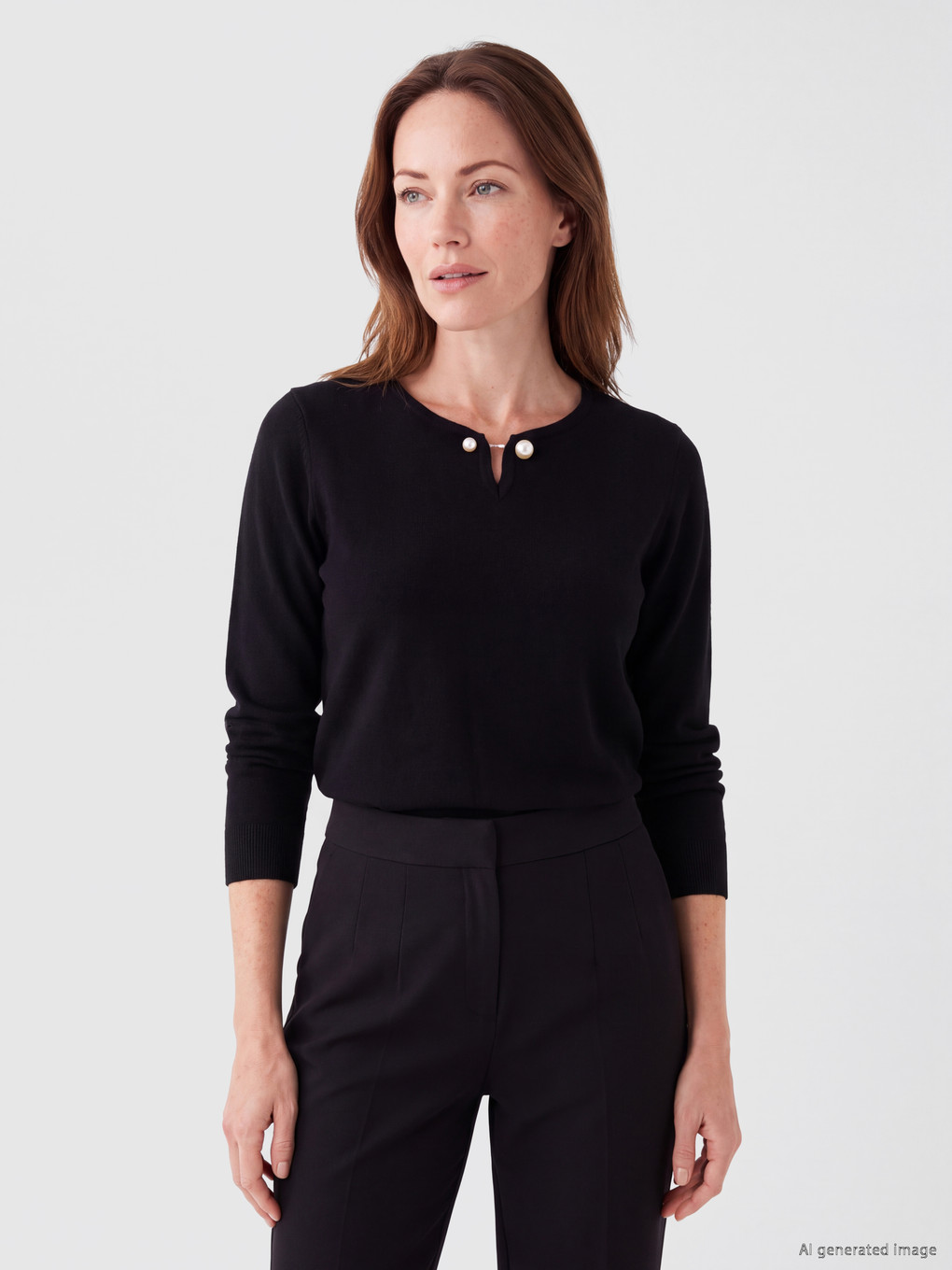 Woman Black Sweater
