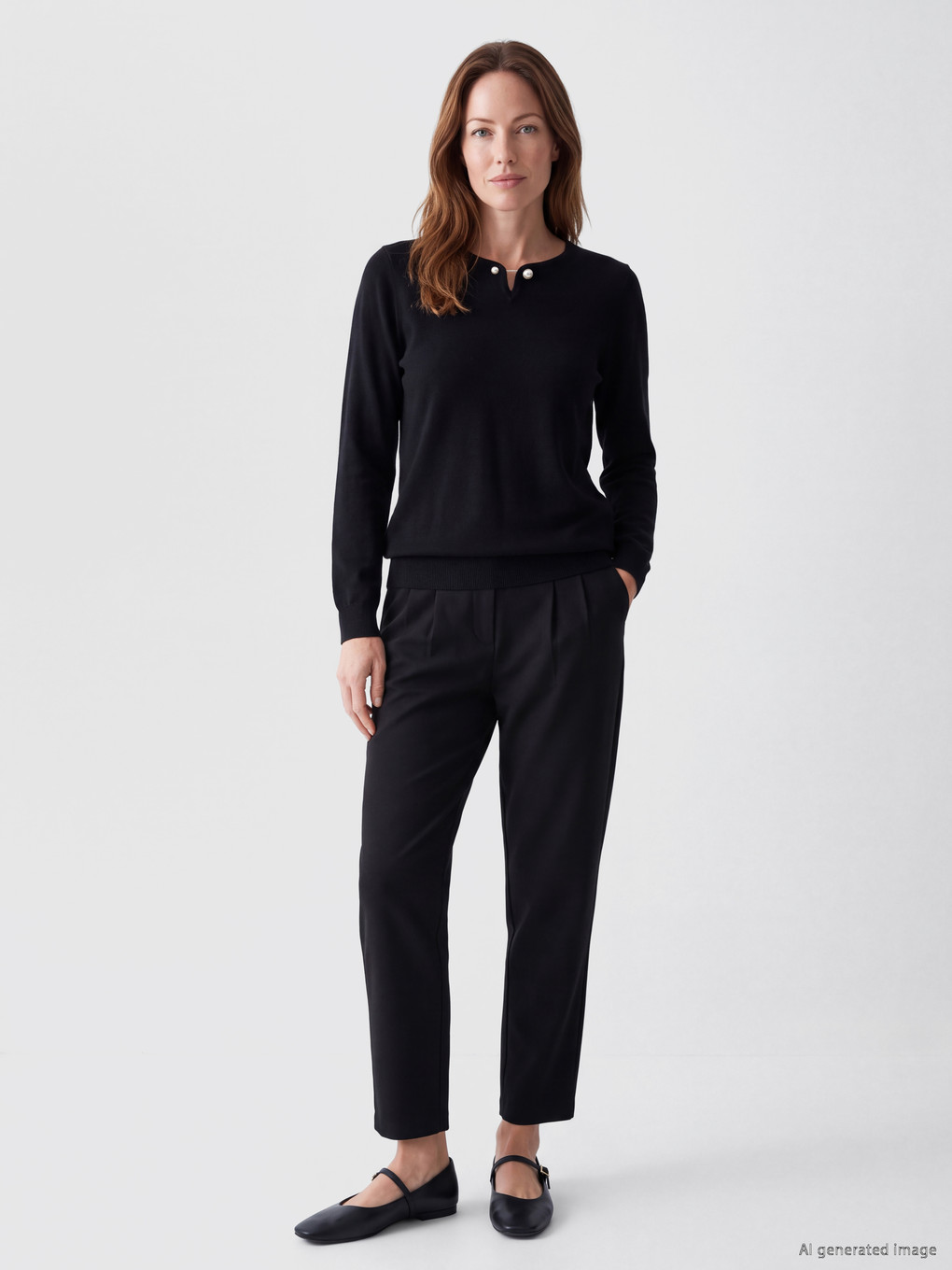Woman Black Sweater-1