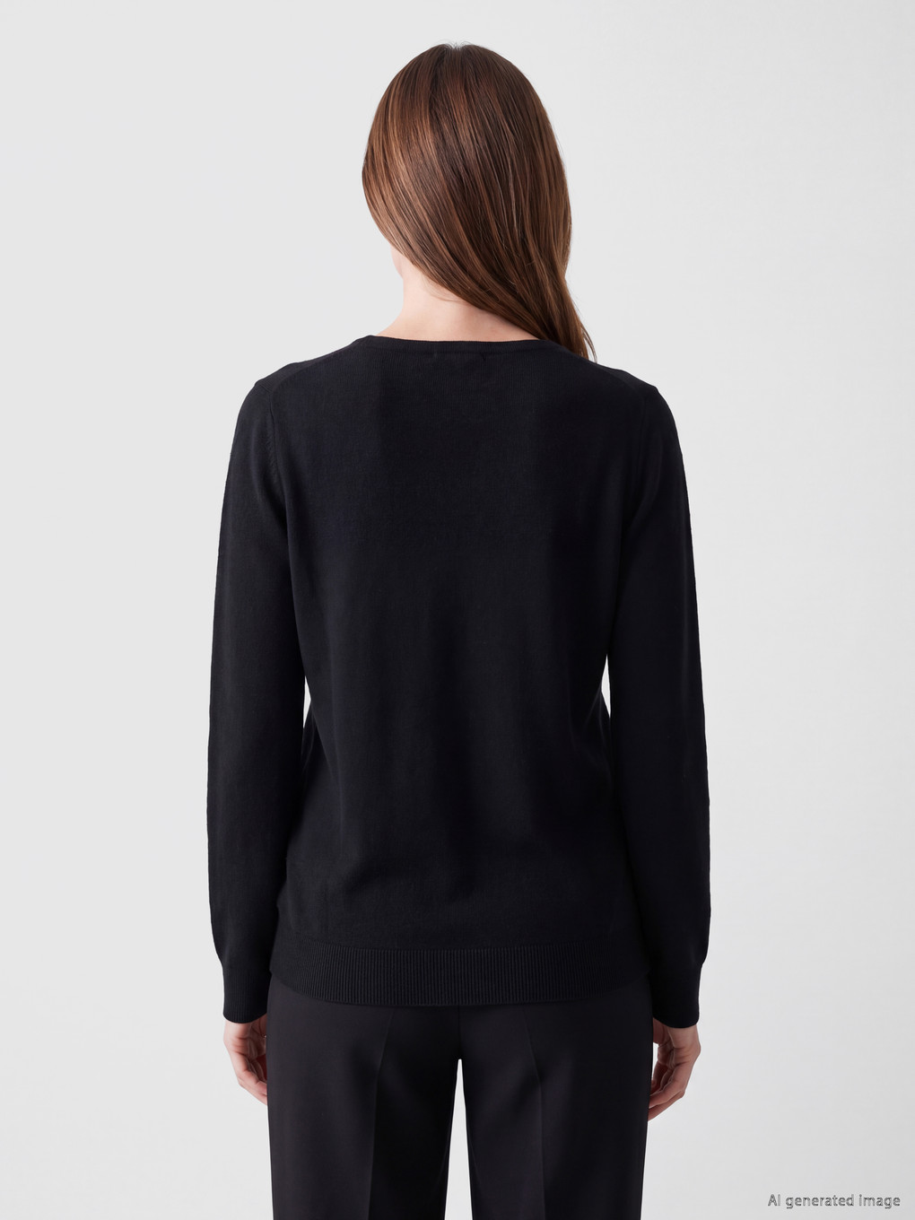 Woman Black Sweater-3