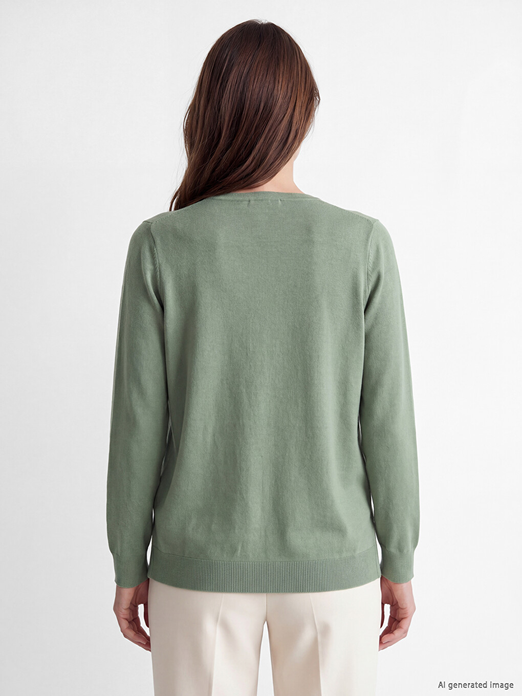 Pull-over Kaki Femme-3