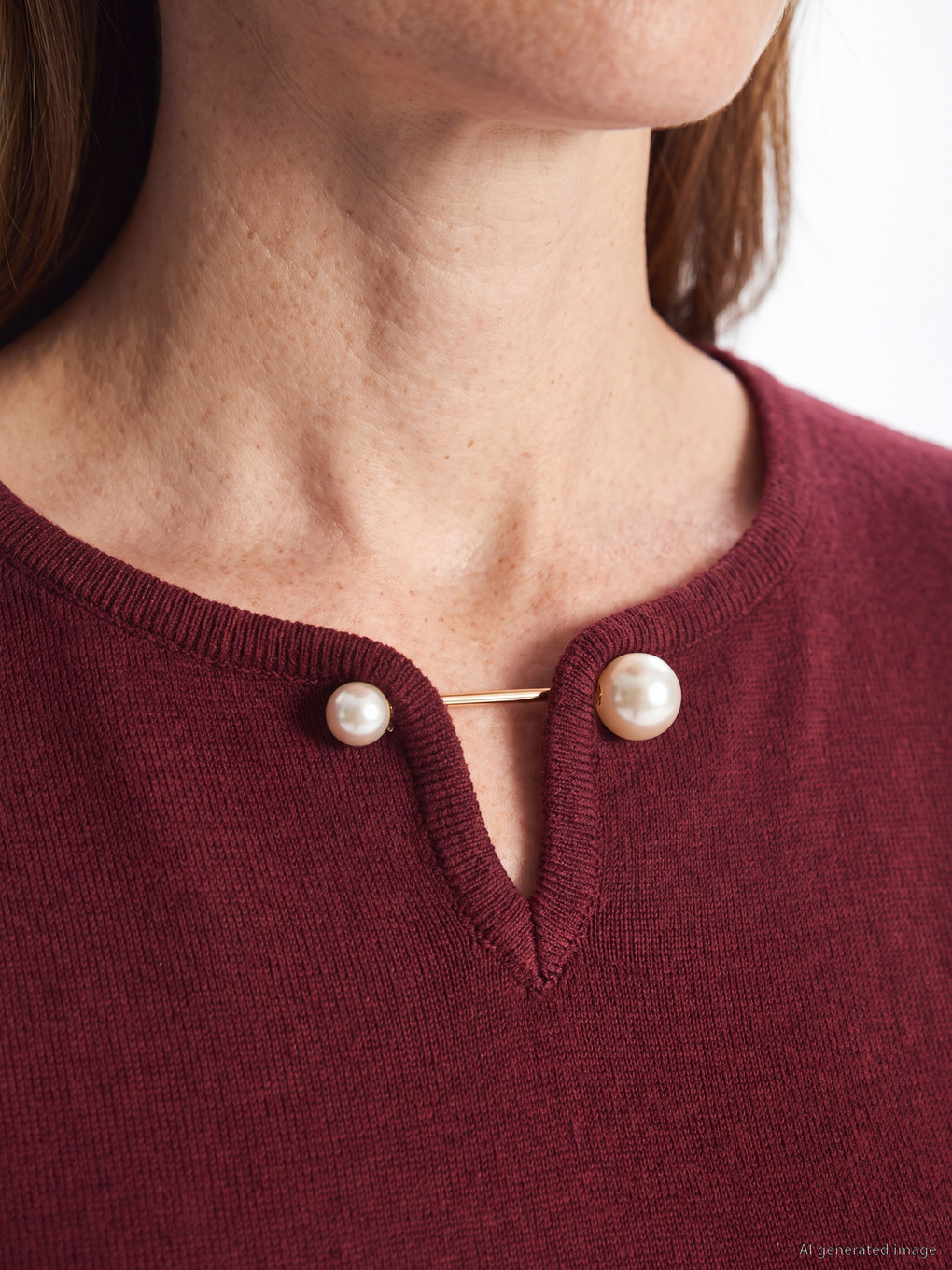 Woman Bordeaux Sweater-2