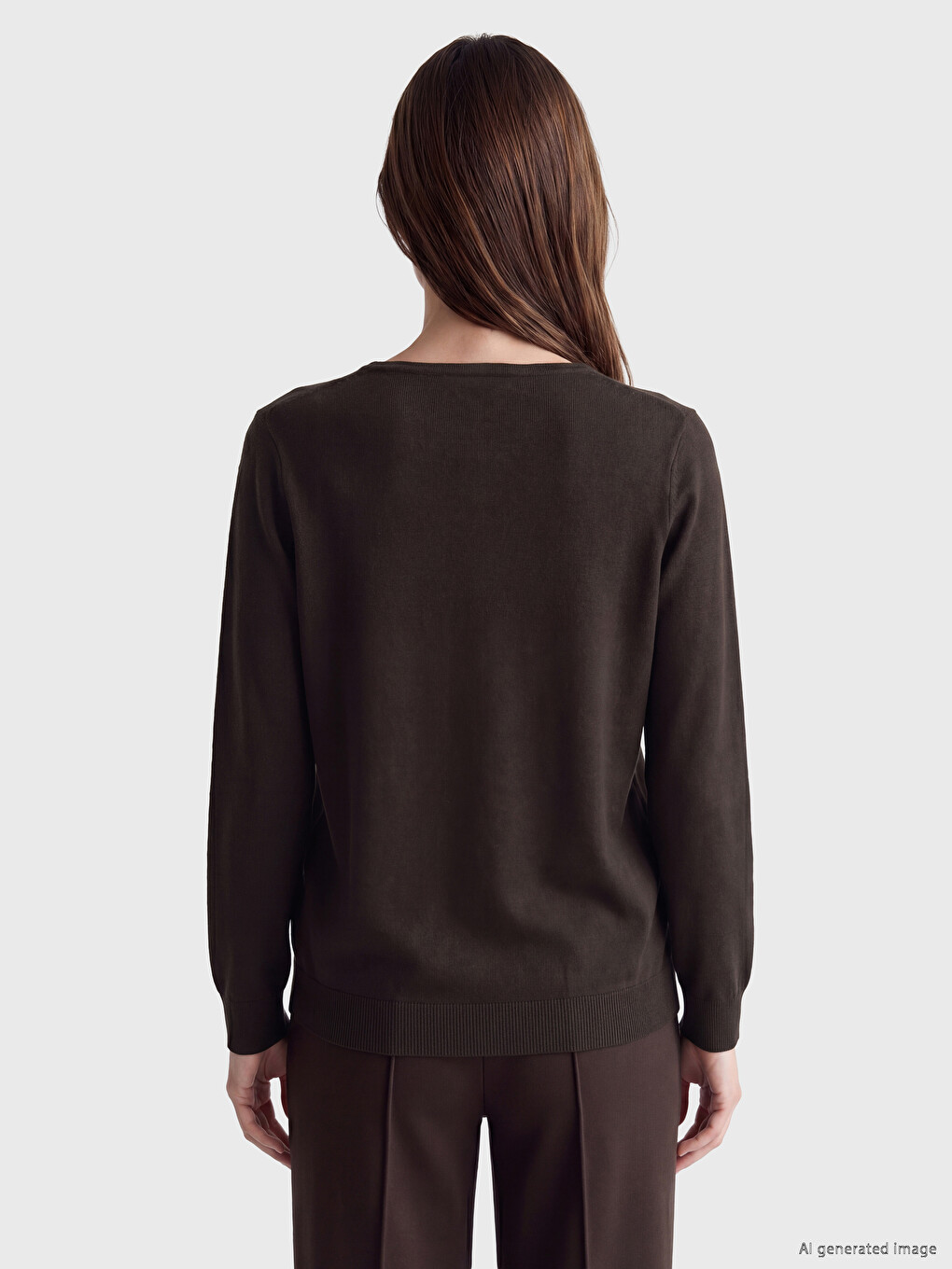 Woman Brown Sweater-3