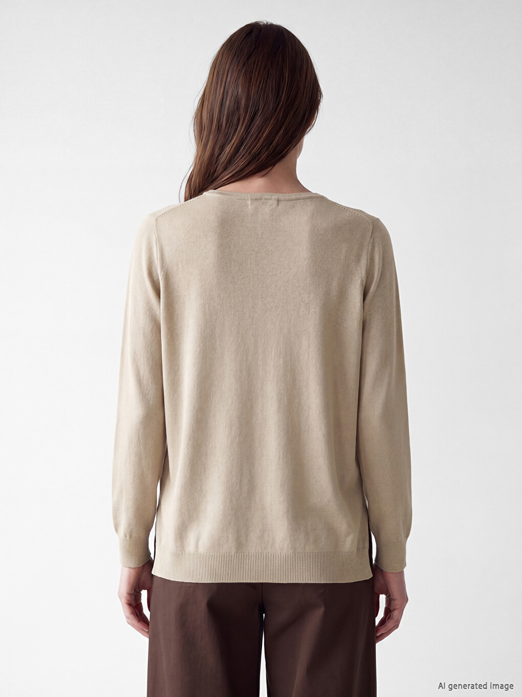 Pull-over Beige Femme-3