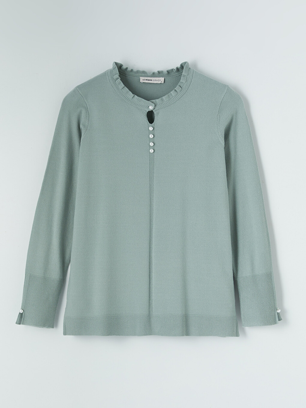 Crew Neck Women's Knitwear Sweater-4