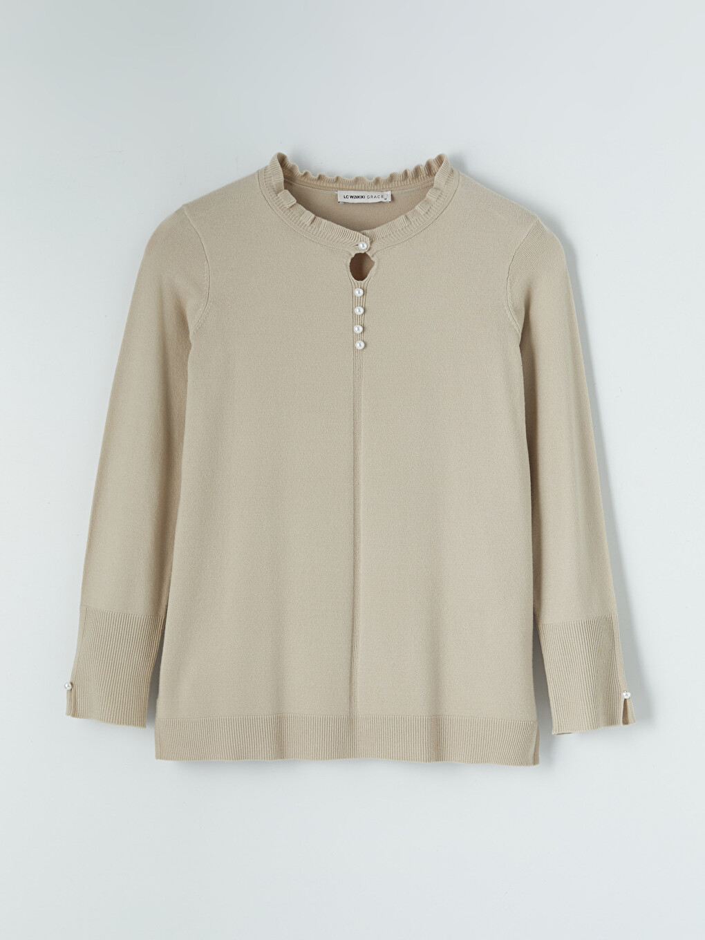 Crew Neck Women's Knitwear Sweater-3