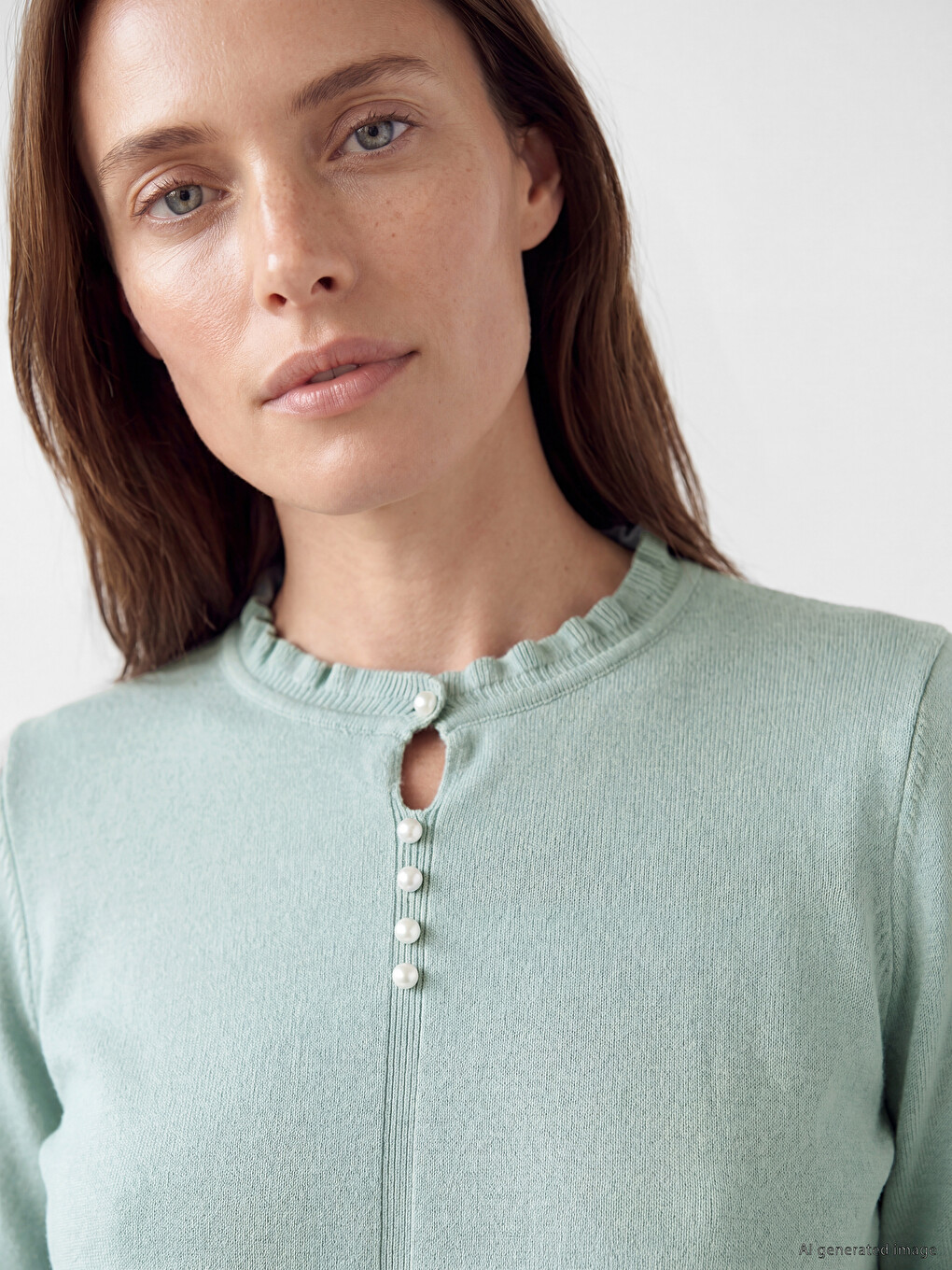 Crew Neck Women's Knitwear Sweater-2