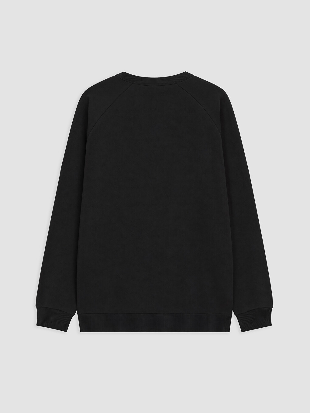 Siyah Bisiklet Yaka Renk Bloğu Erkek Çocuk Sweatshirt-1
