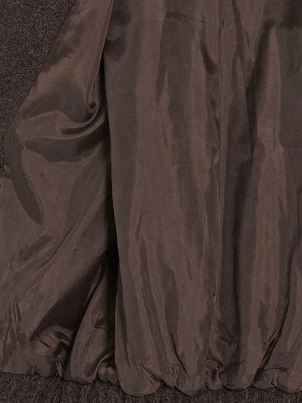 Kahverengi Oversize Kadın Bomber Kaşe Kaban-5