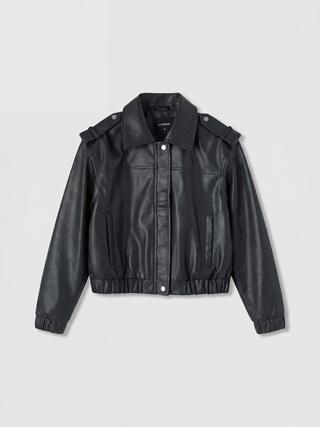 Shirt Collar Women's Coat-5