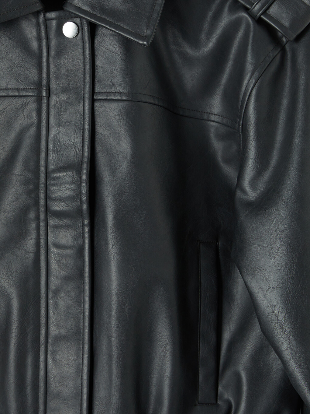 Shirt Collar Women's Coat-7